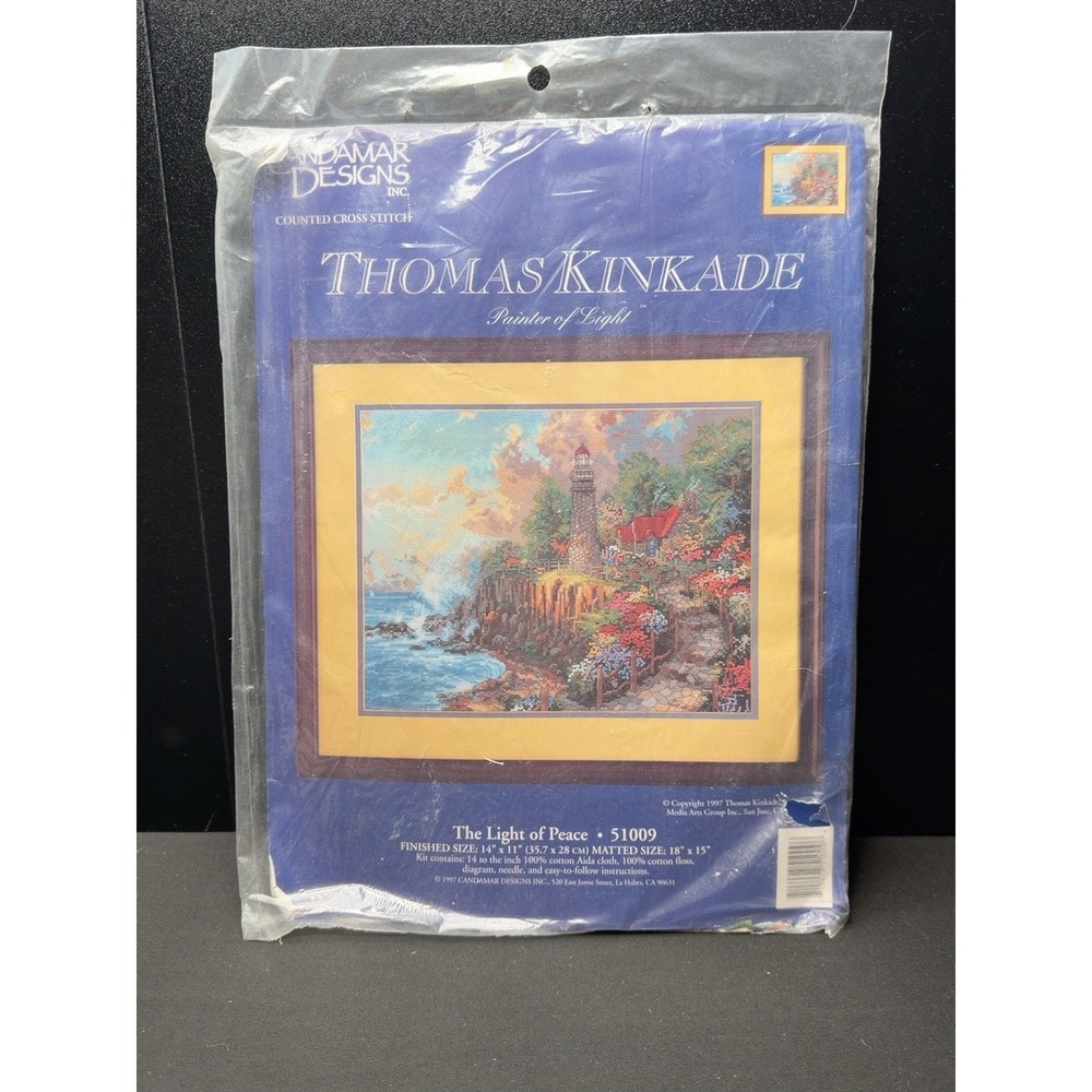 Thomas Kinkade The Light of Peace Cross Stitch Kit 51009 NEW Sealed